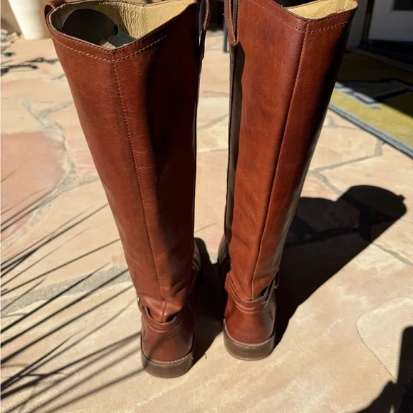 Frye Melissa Tan Leather Boots - Picture 3 of 6